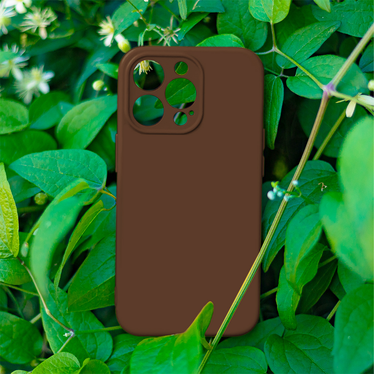 Hülle für Apple iPhone 18 Pro / 17 Pro, OEM, Silikon, Braun