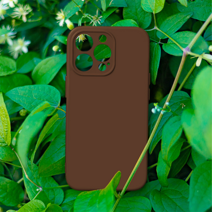 Hülle für Apple iPhone 18 Pro / 17 Pro, OEM, Silikon, Braun