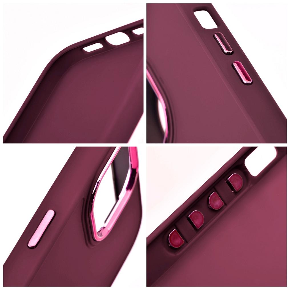 Coque pour Apple iPhone 18 Pro / iPhone 17 Pro, OEM, Frame, bordeaux