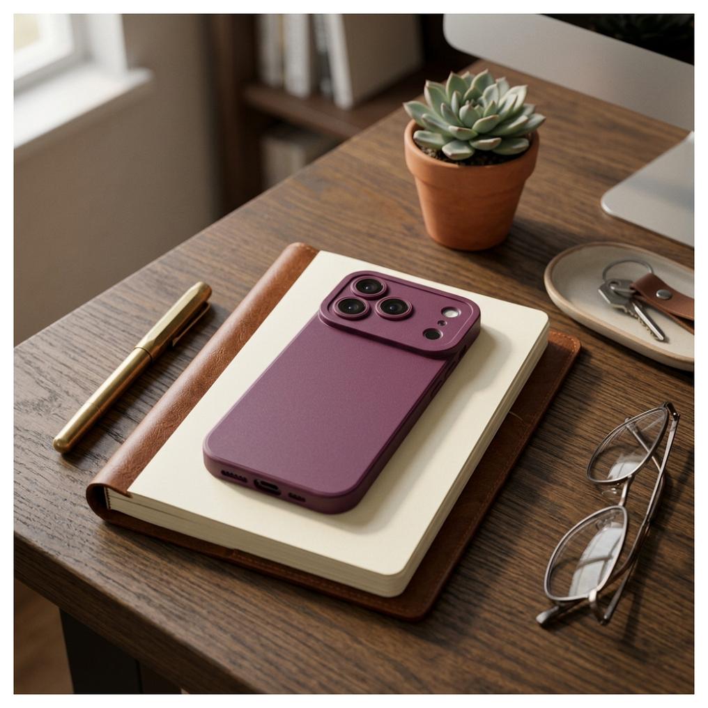 Hülle für Apple iPhone 18 Pro Max / 17 Pro Max, OEM, Matt 2.0, Weinrot