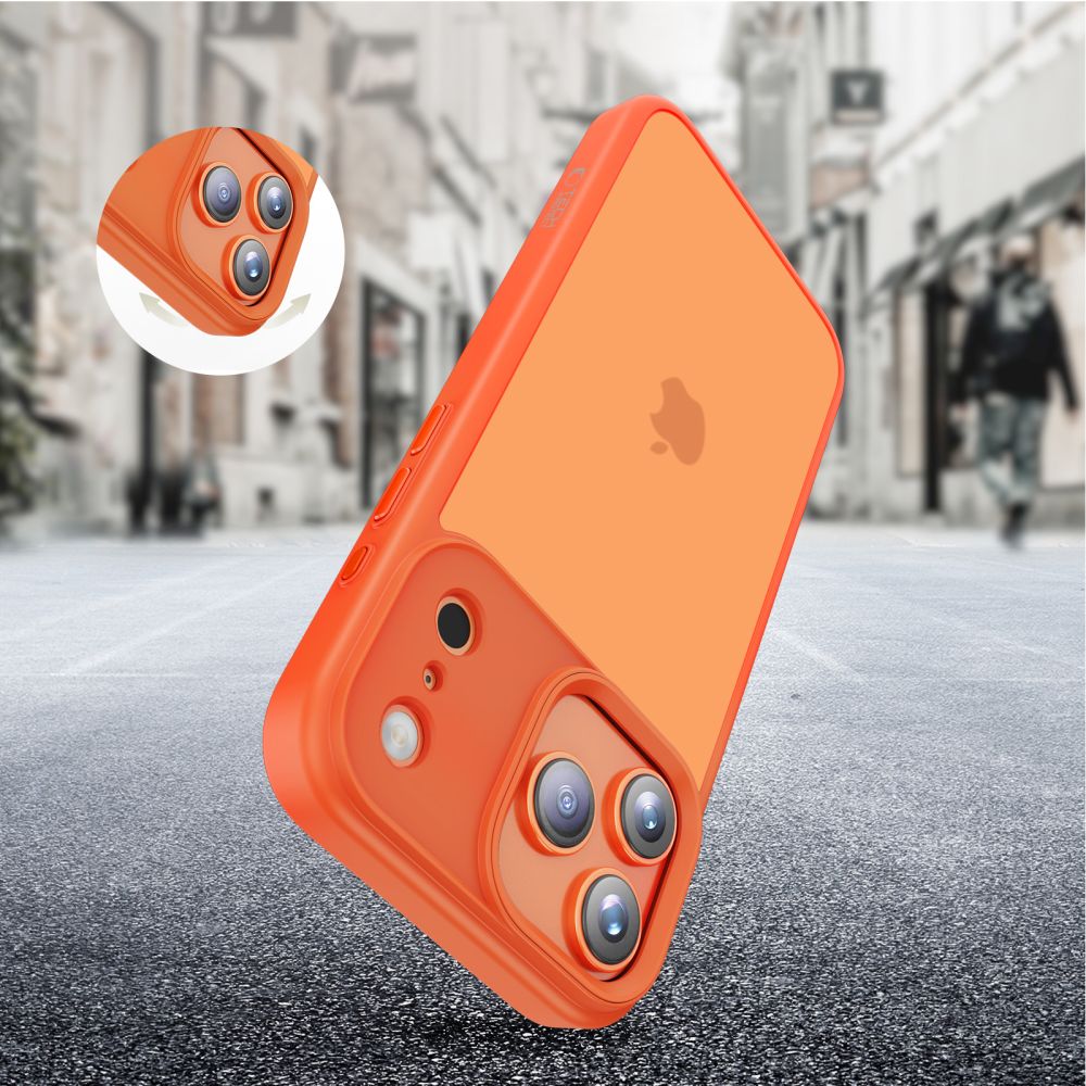 Hülle für Apple iPhone 17 Pro Max, Tech-Protect, Magmat, Mattes Orange
