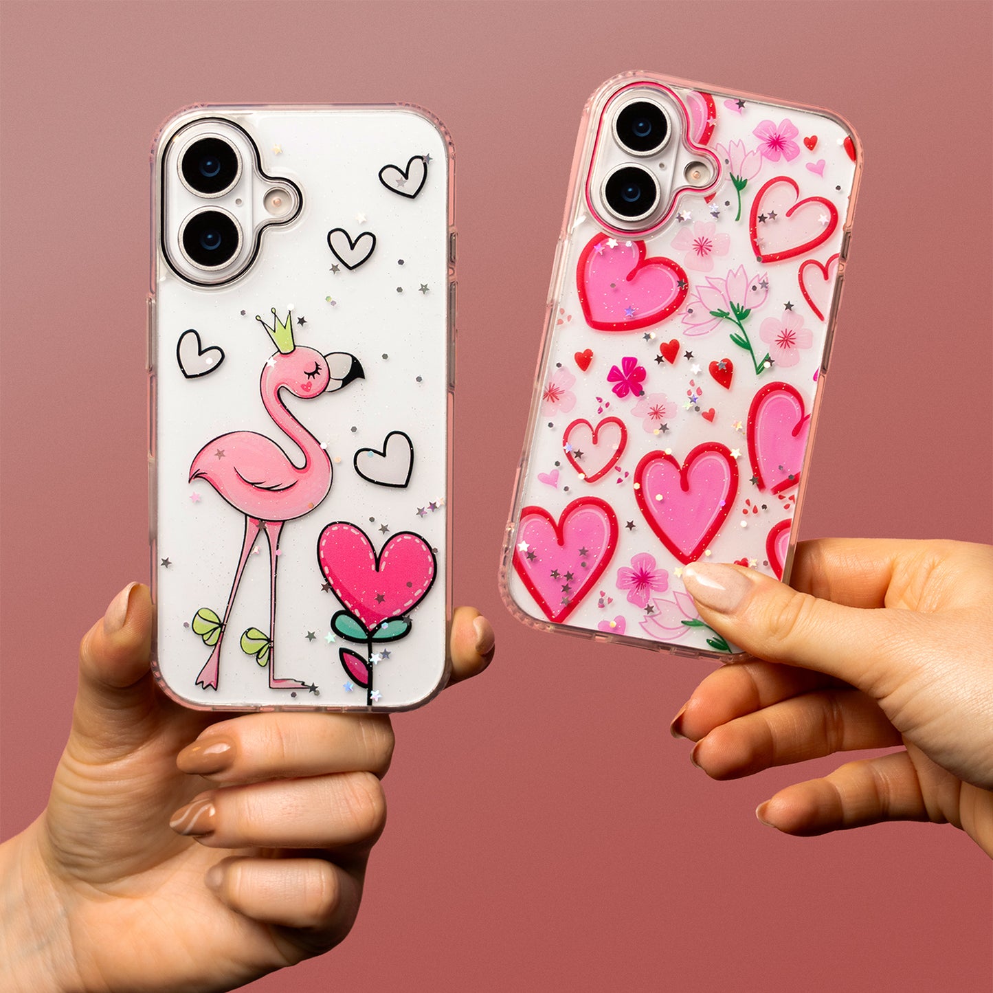 Case for Apple iPhone 15 Pro, OEM, Ultra Trendy Love 2, Multicolor