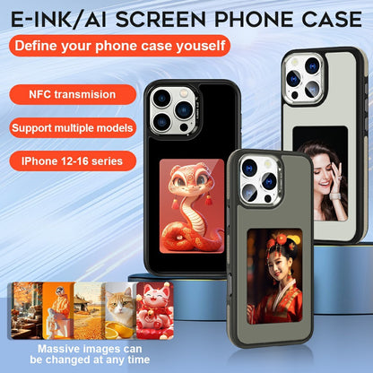 Hülle für Apple iPhone 16 Pro, OEM, Display Customized E-Ink (4 Zoll), Weiß
