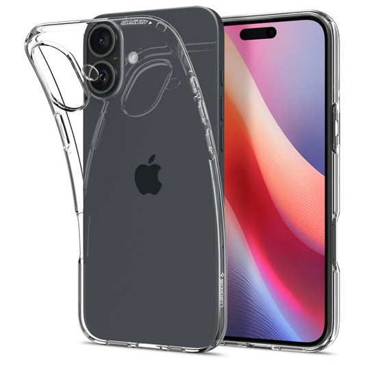 Hoesje voor Apple iPhone 16, Spigen, Liquid Crystal, Transparant ACS08190 