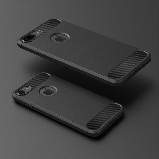 Coque pour Apple iPhone 8 / 7, Techsuit, Carbone, Noire