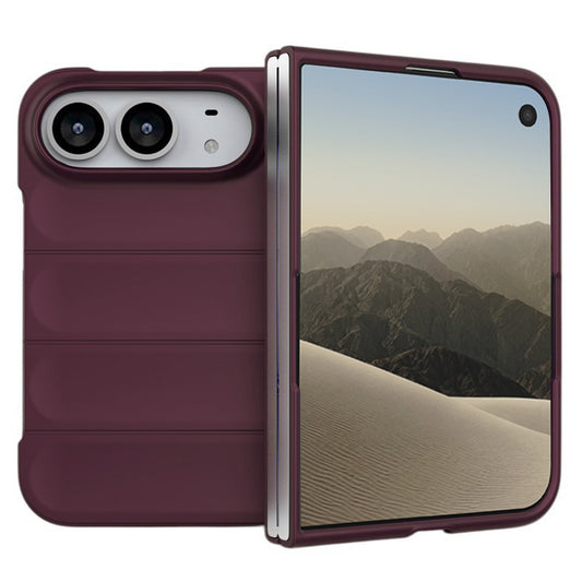 Hoesje voor Apple iPhone Duo, Techsuit, Magic Shield, Donkerbordeauxrood