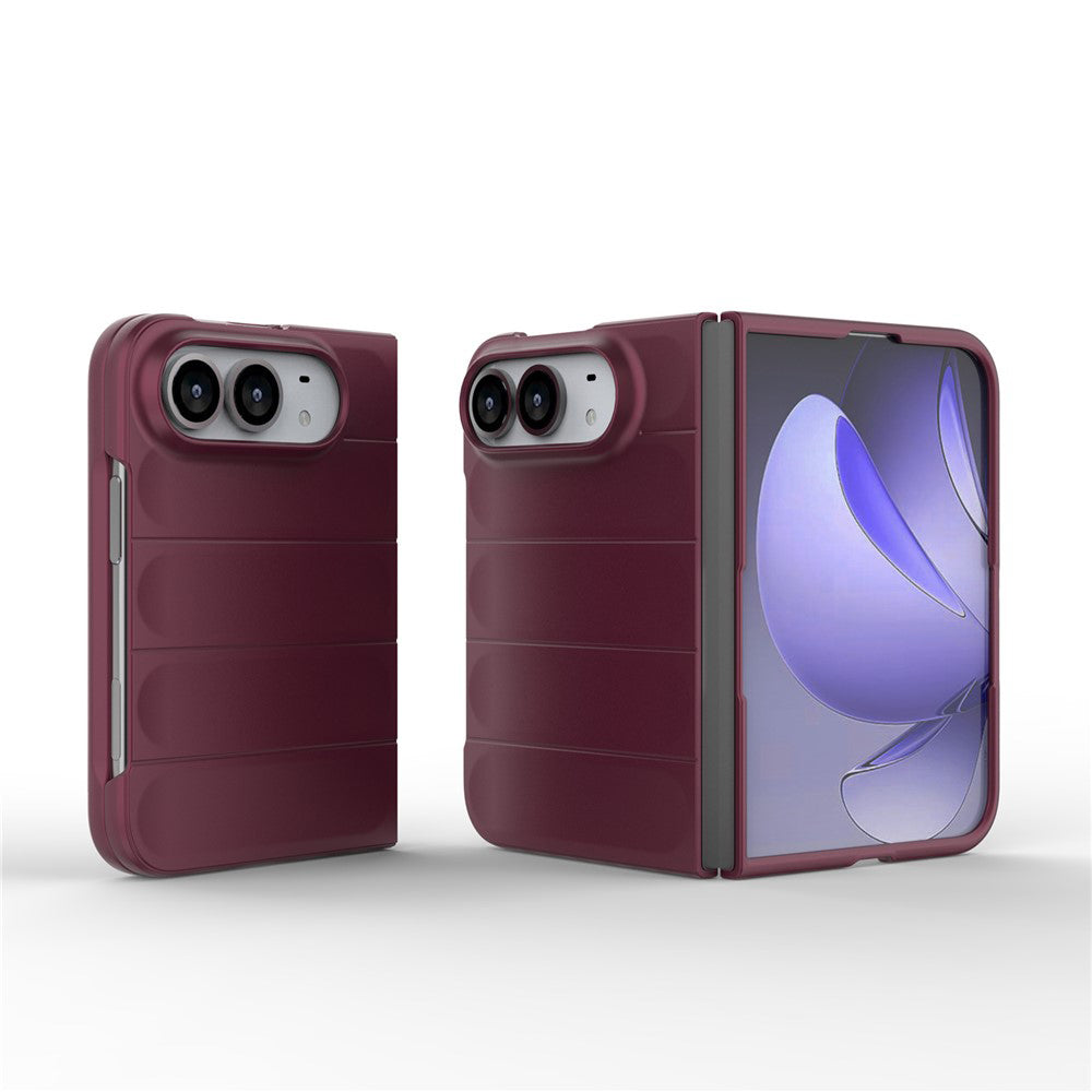 Hoesje voor Apple iPhone Duo, Techsuit, Magic Shield, Donkerbordeauxrood