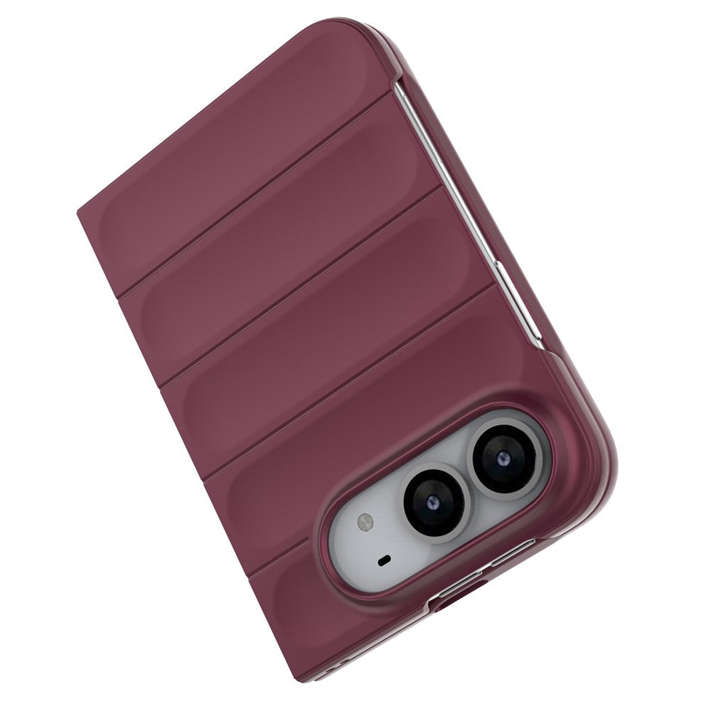Hoesje voor Apple iPhone Duo, Techsuit, Magic Shield, Donkerbordeauxrood