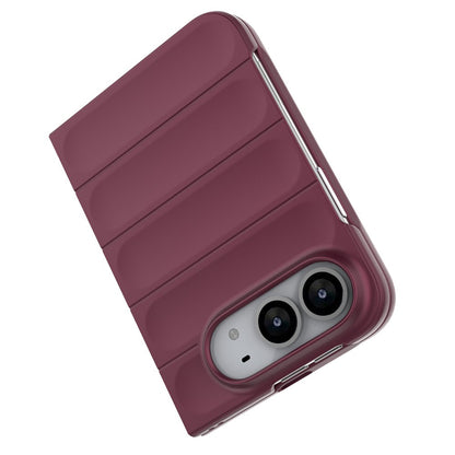 Hoesje voor Apple iPhone Duo, Techsuit, Magic Shield, Donkerbordeauxrood