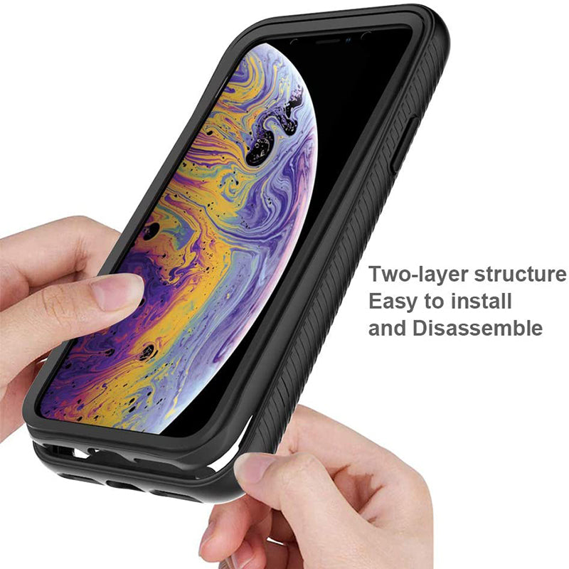 Hoes voor Apple iPhone SE (2016) / 5 / 5s, Techsuit, Defense360 Pro, Zwart
