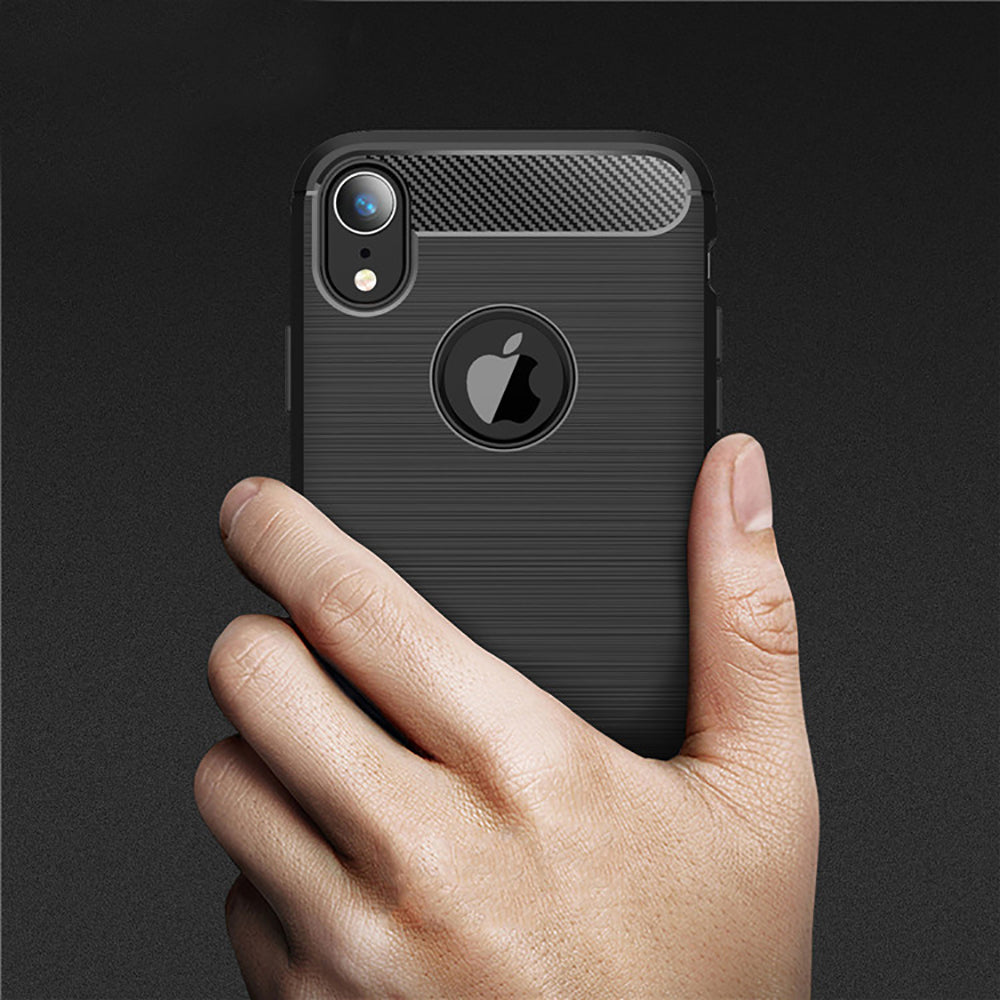 Case for Apple iPhone XR, Techsuit, Carbon, Black