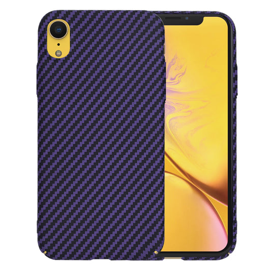 Hoes voor Apple iPhone XR, Techsuit, Carbonite FiberShell, Paars