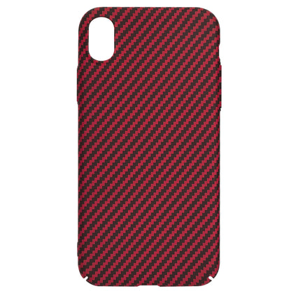 Coque pour Apple iPhone XR, Techsuit, Carbonite FiberShell, Rouge