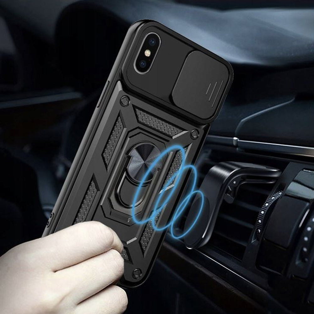 Case for Apple iPhone XS Max, Techsuit, CamShield, Black