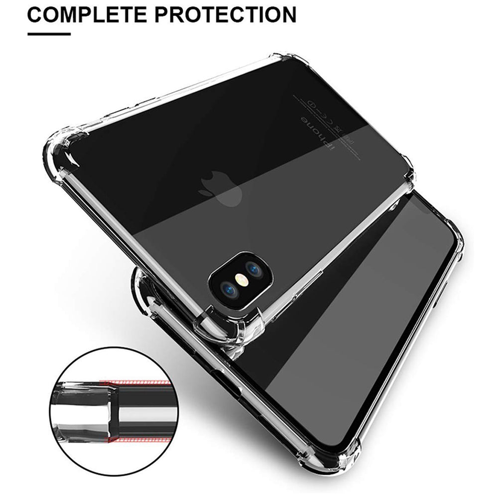 Case for Apple iPhone XS / X, Techsuit, Shockproof Clear, Transparent