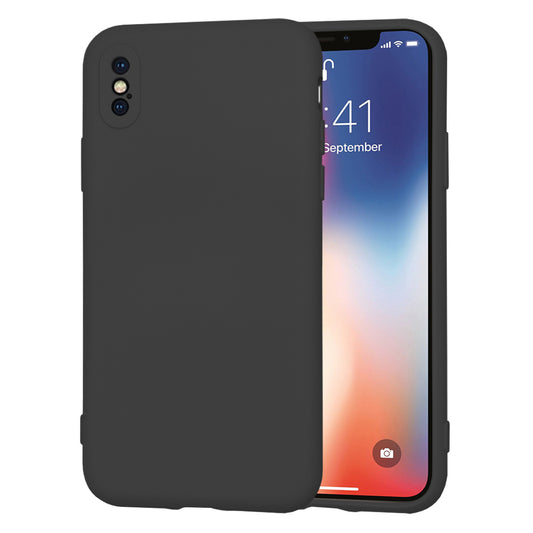 Coque pour Apple iPhone XS / X, Techsuit, SoftFlex, Noire