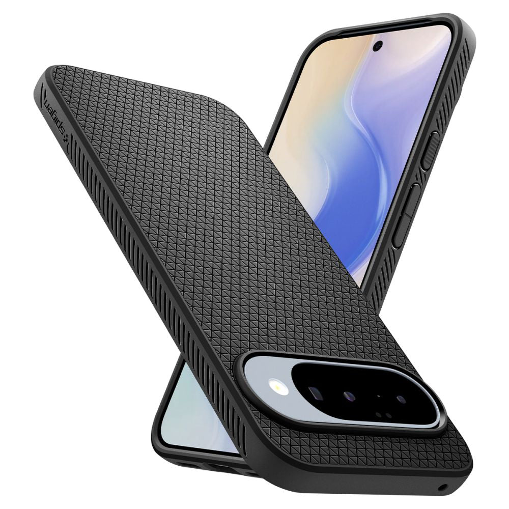 Hoes voor Google Pixel 10 Pro / 10, Spigen, Liquid Air, Mat Zwart