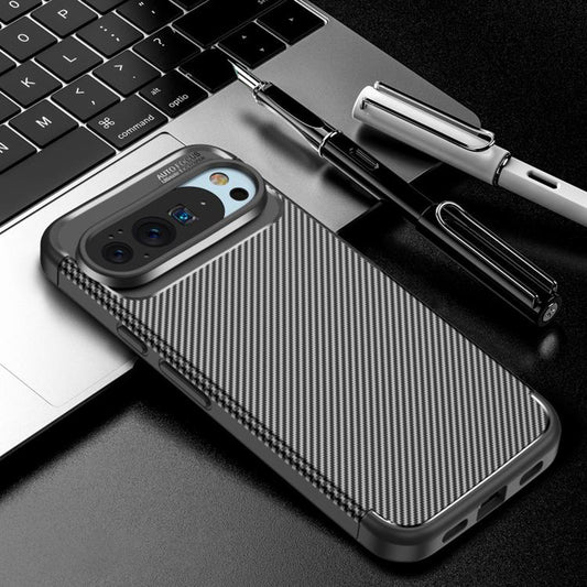 Hoes voor Google Pixel 10 Pro / 10, Techsuit, CarbonFiber, Zwart