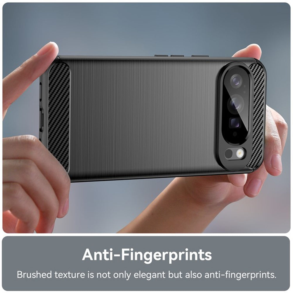 Hülle für Google Pixel 10 Pro XL, Techsuit, Carbon, Schwarz