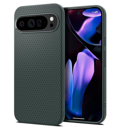 Hoes voor Google Pixel 9 Pro XL, Spigen, Liquid Air, Groen ACS07717