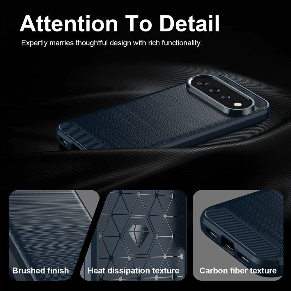 Hoes voor Google Pixel 11 Pro / 11, Techsuit, Carbon, Blauw