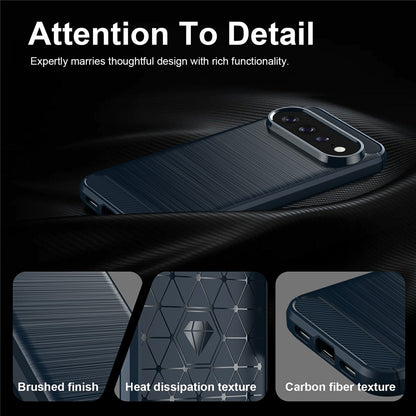 Hoes voor Google Pixel 11 Pro / 11, Techsuit, Carbon, Blauw