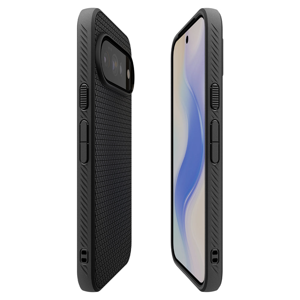 Hoes voor Google Pixel 11 Pro, Spigen, Liquid Air, Mat Zwart ACS11428