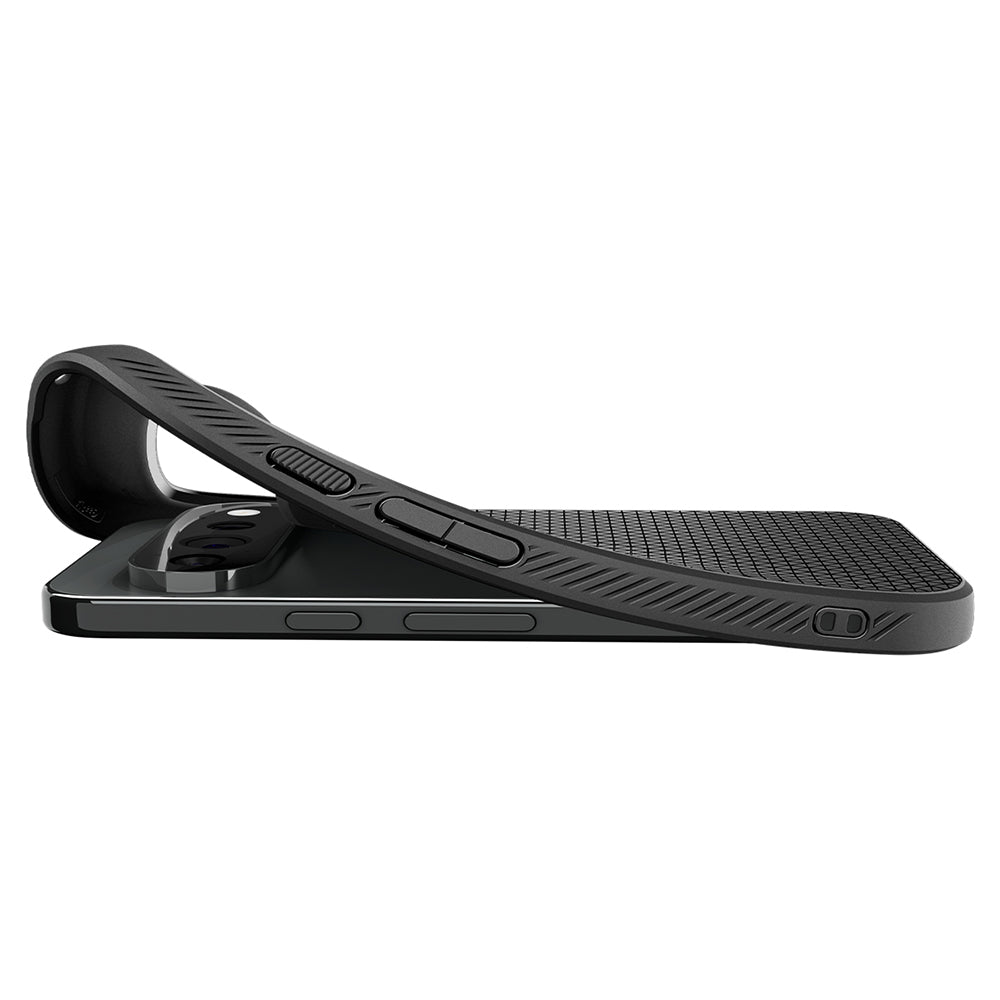 Hoes voor Google Pixel 11 Pro, Spigen, Liquid Air, Mat Zwart ACS11428