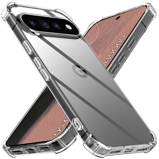 Hoes voor Google Pixel 11 Pro, Techsuit, Schokbestendig Transparant, Doorzichtig