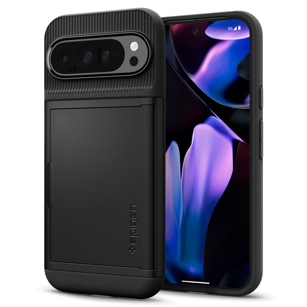 Hoes voor Google Pixel 9 Pro XL, Spigen, Slim Armor CS, Zwart ACS07729