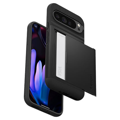 Hoes voor Google Pixel 9 Pro XL, Spigen, Slim Armor CS, Zwart ACS07729