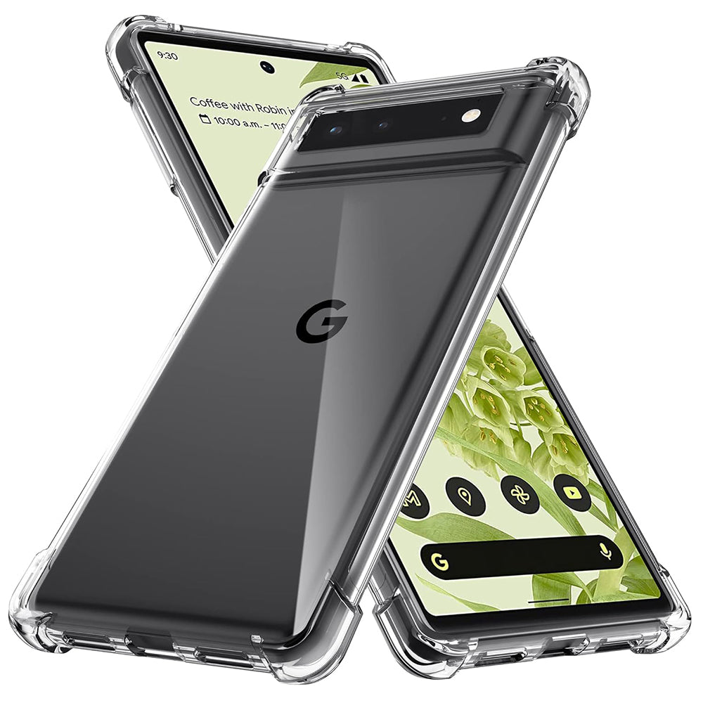 Hülle für Google Pixel 6 Pro, Techsuit, stoßfest klar, transparent