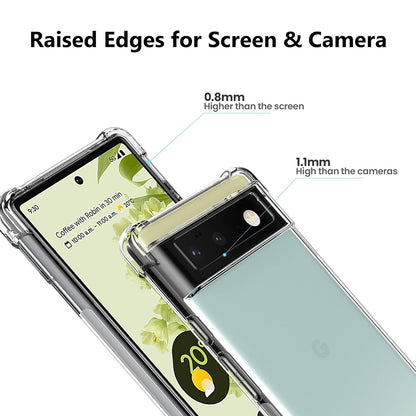 Hülle für Google Pixel 6 Pro, Techsuit, stoßfest klar, transparent