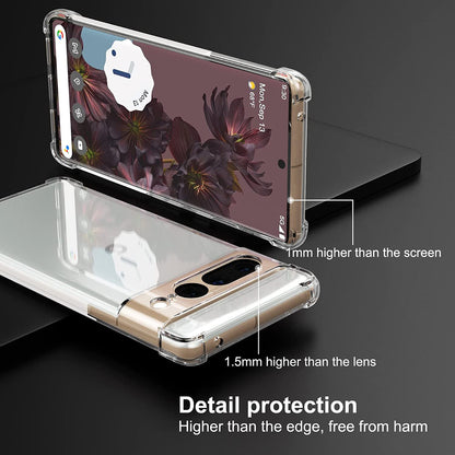 Hülle für Google Pixel 7 Pro, Techsuit, stoßfest klar, transparent