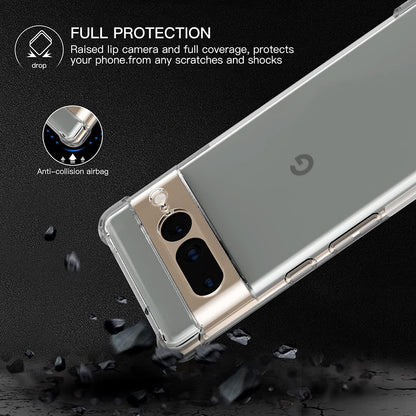 Hülle für Google Pixel 7 Pro, Techsuit, stoßfest klar, transparent