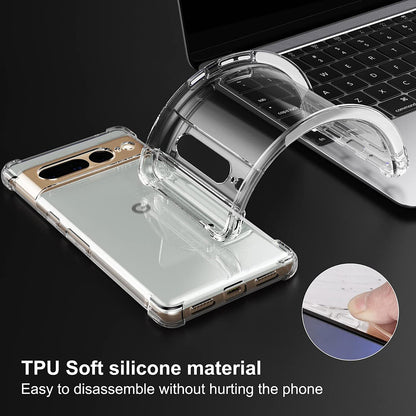 Hülle für Google Pixel 7 Pro, Techsuit, stoßfest klar, transparent