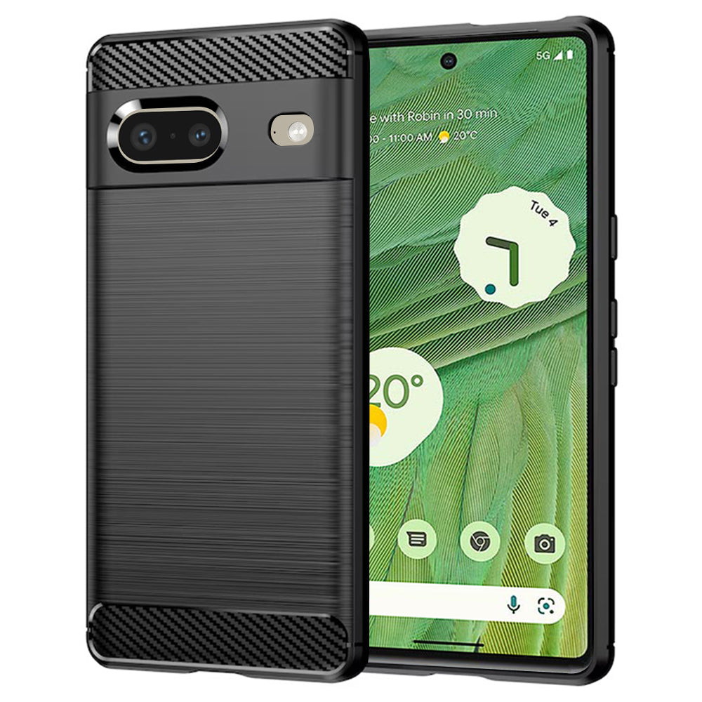 Coque pour Google Pixel 7, Techsuit, Carbone, Noire