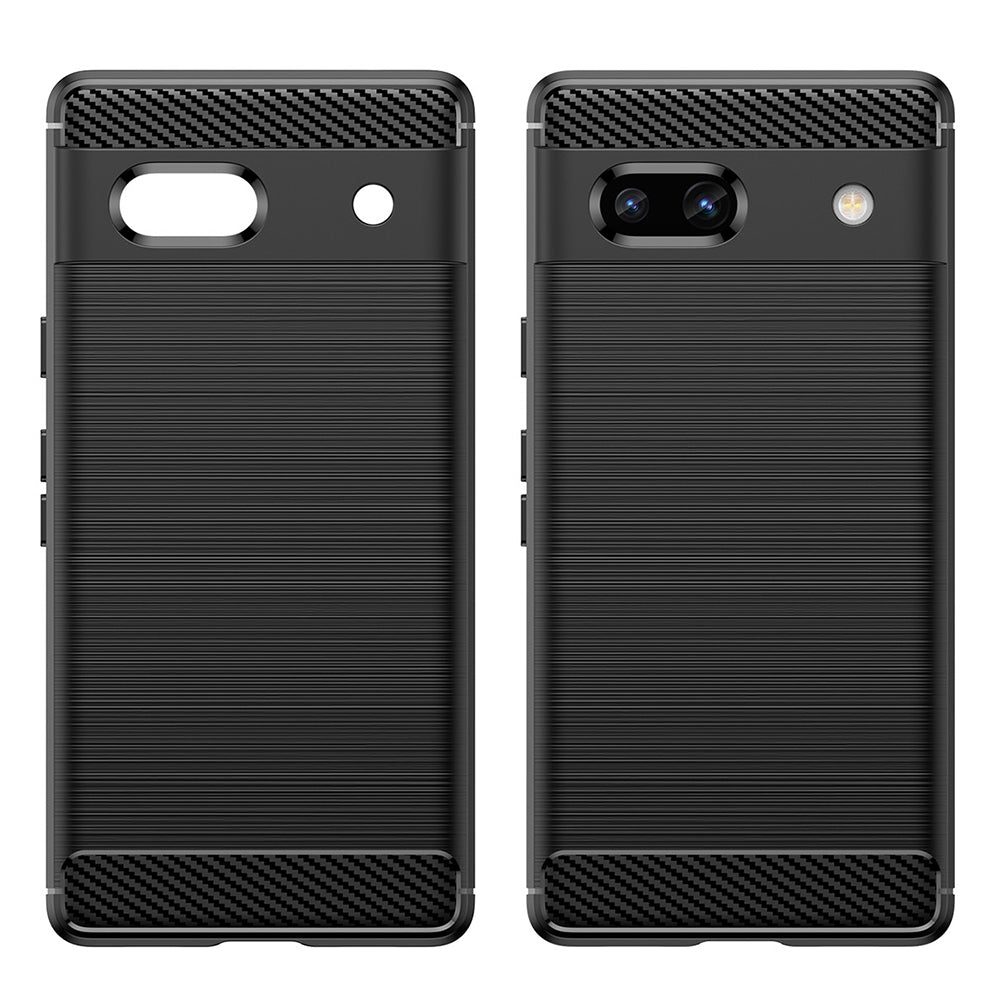 Hülle für Google Pixel 7a, Techsuit, Carbon, Schwarz