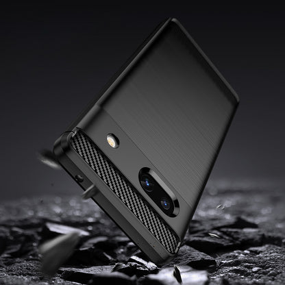 Hülle für Google Pixel 7a, Techsuit, Carbon, Schwarz