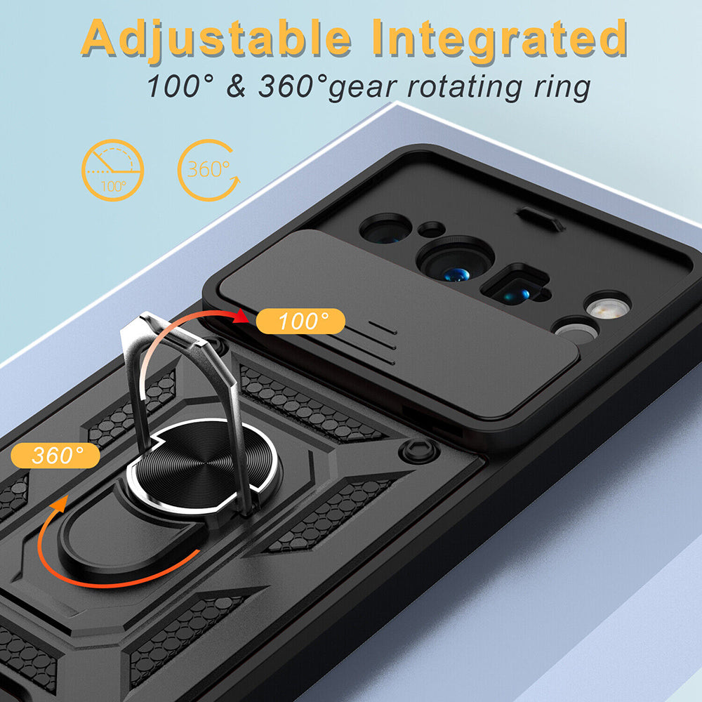Coque pour Google Pixel 8 Pro, Techsuit, CamShield, Noire