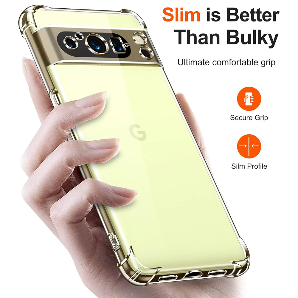 Hülle für Google Pixel 8 Pro, Techsuit, stoßfeste klare, transparent