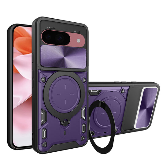 Hülle für Google Pixel 9 / 9 Pro, Techsuit, CamGuard Pro, Lila