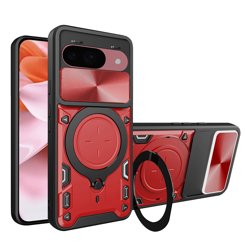 Coque pour Google Pixel 9 / 9 Pro, Techsuit, CamGuard Pro, Rouge