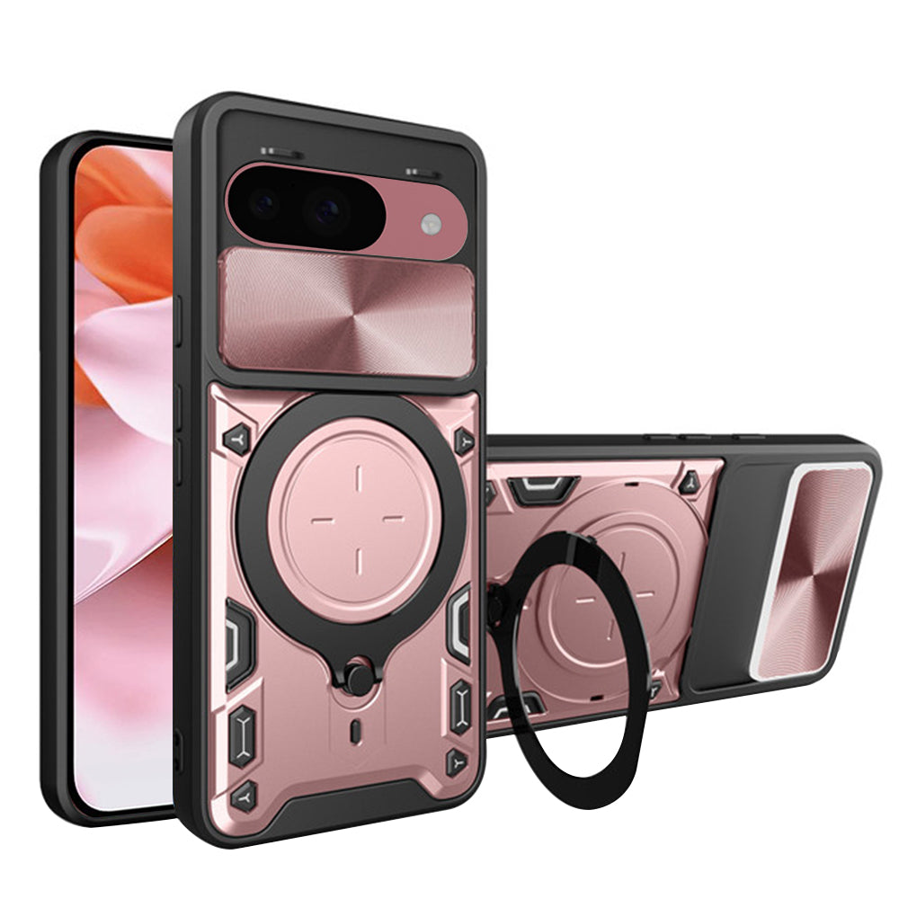 Coque pour Google Pixel 9 / 9 Pro, Techsuit, CamGuard Pro, Rose Doré