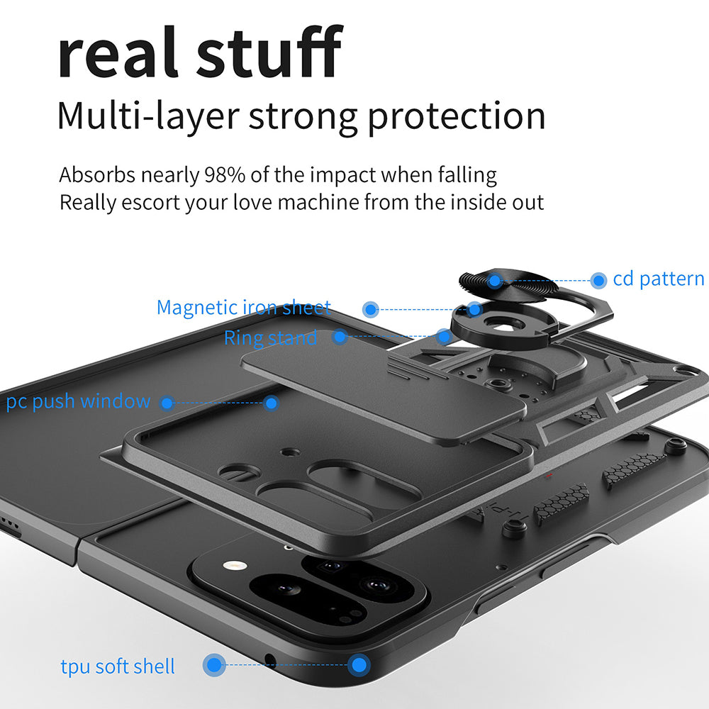 Coque pour Google Pixel 9 Pro Fold, Techsuit, CamShield, Vert