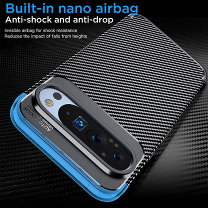Hoes voor Google Pixel 9 Pro, Techsuit, CarbonFiber, Zwart
