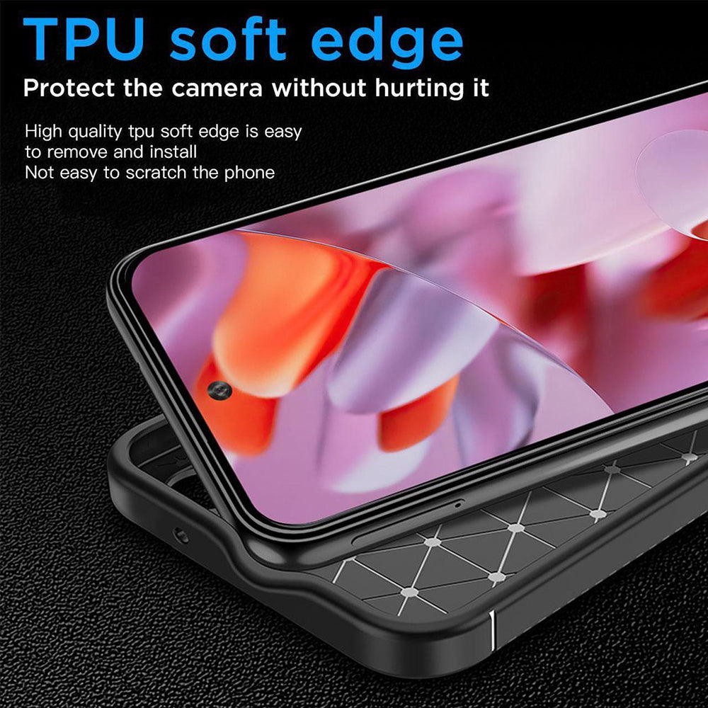 Hoes voor Google Pixel 9 Pro, Techsuit, CarbonFiber, Zwart