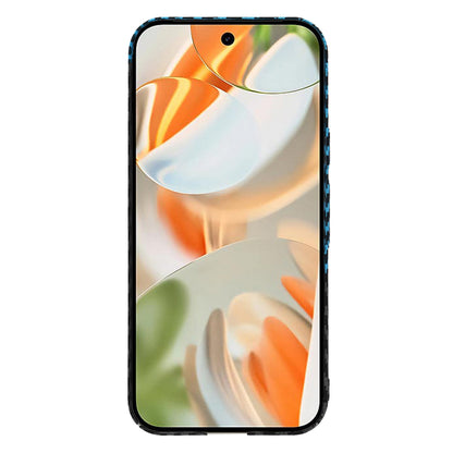 Coque pour Google Pixel 9 Pro, Techsuit, Carbonite FiberShell, Noir Bleu
