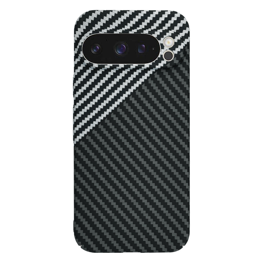 Coque pour Google Pixel 9 Pro, Techsuit, Carbonite FiberShell, Noir Gris