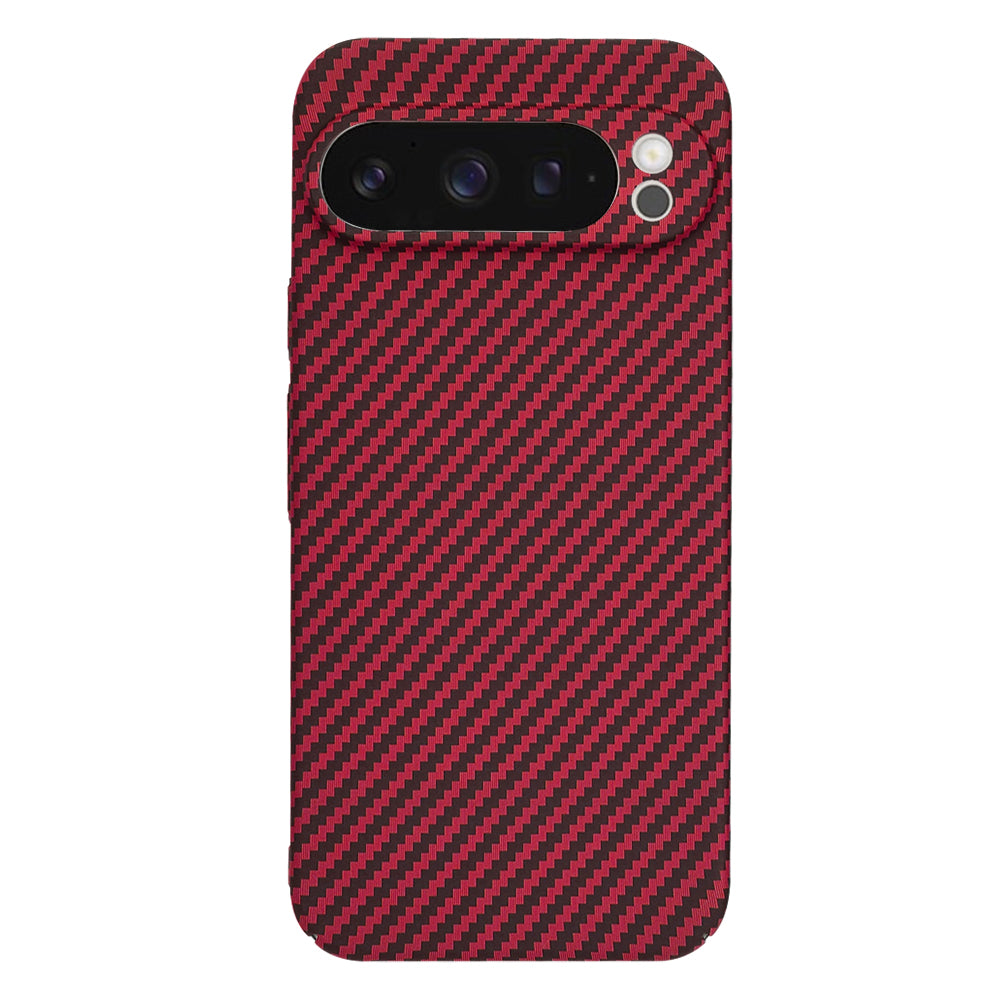 Hoes voor Google Pixel 9 Pro, Techsuit, Carbonite FiberShell, Rood